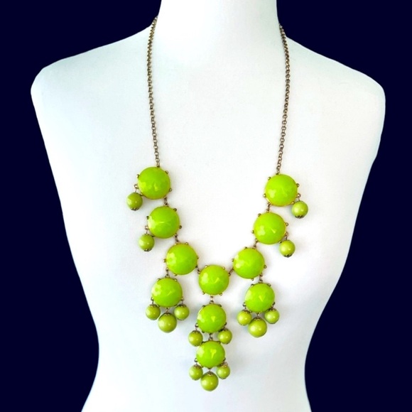 J. Crew Bubble Long Necklace Bib Y2K - Picture 1 of 5